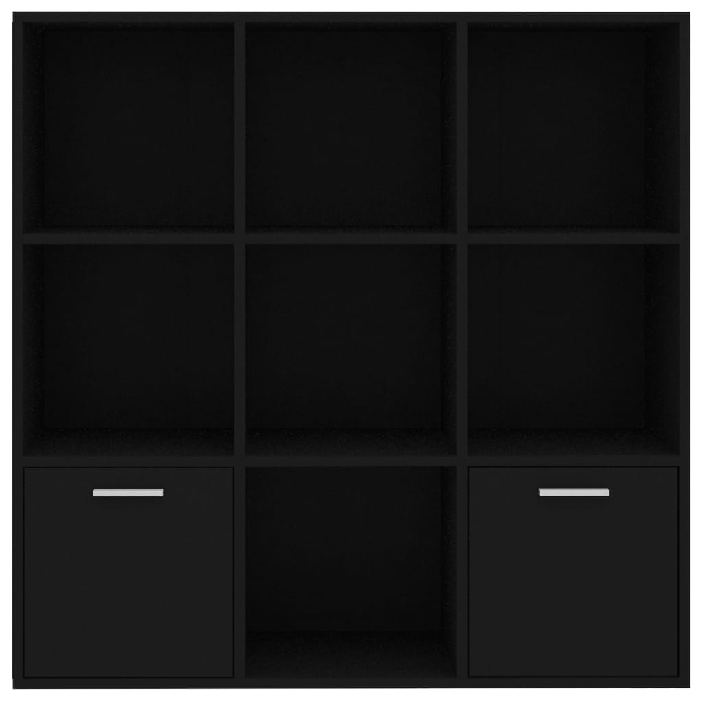 Book Cabinet Black 98x30x98 cm Chipboard- Bookcases & Standing Shelves - HomeShopIreland - Home Shop Ireland - Bookcases & Standing Shelves - Book Cabinet Black 98x30x98 cm Chipboard