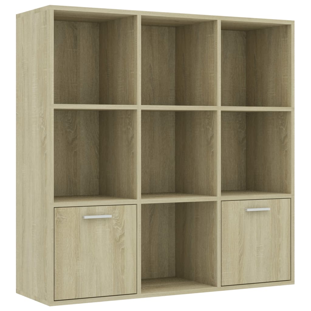 Book Cabinet Sonoma Oak 98x30x98 cm Chipboard- Bookcases & Standing Shelves - HomeShopIreland - Home Shop Ireland - Bookcases & Standing Shelves - Book Cabinet Sonoma Oak 98x30x98 cm Chipboard