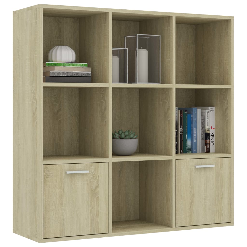 Book Cabinet Sonoma Oak 98x30x98 cm Chipboard- Bookcases & Standing Shelves - HomeShopIreland - Home Shop Ireland - Bookcases & Standing Shelves - Book Cabinet Sonoma Oak 98x30x98 cm Chipboard