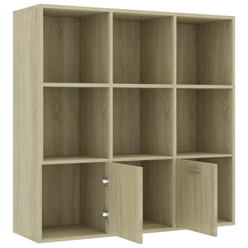 Book Cabinet Sonoma Oak 98x30x98 cm Chipboard- Bookcases & Standing Shelves - HomeShopIreland - Home Shop Ireland - Bookcases & Standing Shelves - Book Cabinet Sonoma Oak 98x30x98 cm Chipboard