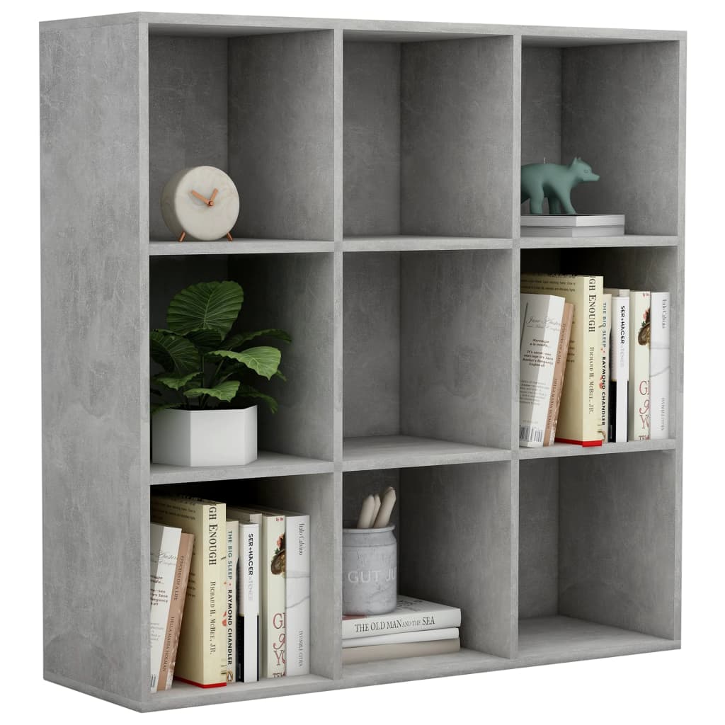 Book Cabinet Concrete Grey 98x30x98 cm Chipboard- Bookcases & Standing Shelves - HomeShopIreland - Home Shop Ireland - Bookcases & Standing Shelves - Book Cabinet Concrete Grey 98x30x98 cm Chipboard