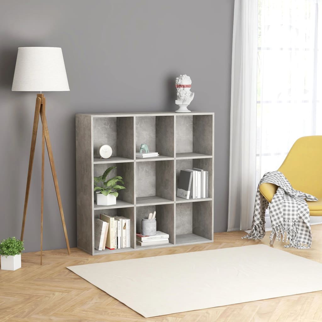 Book Cabinet Concrete Grey 98x30x98 cm Chipboard- Bookcases & Standing Shelves - HomeShopIreland - Home Shop Ireland - Bookcases & Standing Shelves - Book Cabinet Concrete Grey 98x30x98 cm Chipboard