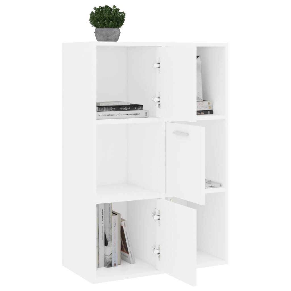 Storage Cabinet White 60x29.5x90 cm Chipboard- Bookcases & Standing Shelves - HomeShopIreland - Home Shop Ireland - Bookcases & Standing Shelves - Storage Cabinet White 60x29.5x90 cm Chipboard