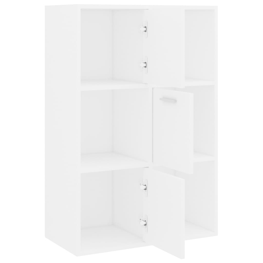 Storage Cabinet White 60x29.5x90 cm Chipboard- Bookcases & Standing Shelves - HomeShopIreland - Home Shop Ireland - Bookcases & Standing Shelves - Storage Cabinet White 60x29.5x90 cm Chipboard