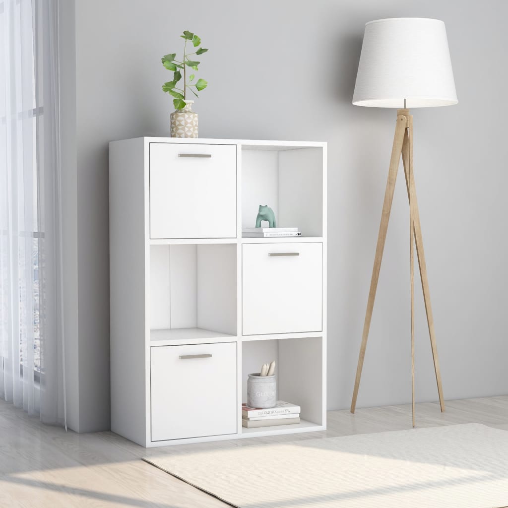 Storage Cabinet White 60x29.5x90 cm Chipboard- Bookcases & Standing Shelves - HomeShopIreland - Home Shop Ireland - Bookcases & Standing Shelves - Storage Cabinet White 60x29.5x90 cm Chipboard