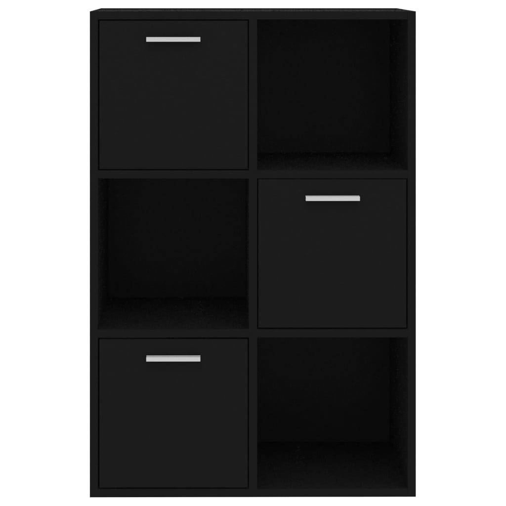 Storage Cabinet Balck 60x29.5x90 cm Chipboard- Bookcases & Standing Shelves - HomeShopIreland - Home Shop Ireland - Bookcases & Standing Shelves - Storage Cabinet Balck 60x29.5x90 cm Chipboard