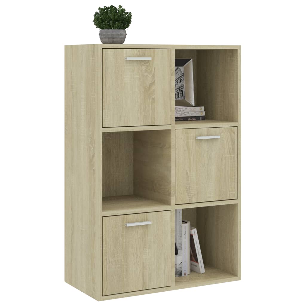 Storage Cabinet Sonoma Oak 60x29.5x90 cm Chipboard- Bookcases & Standing Shelves - HomeShopIreland - Home Shop Ireland - Bookcases & Standing Shelves - Storage Cabinet Sonoma Oak 60x29.5x90 cm Chipboard