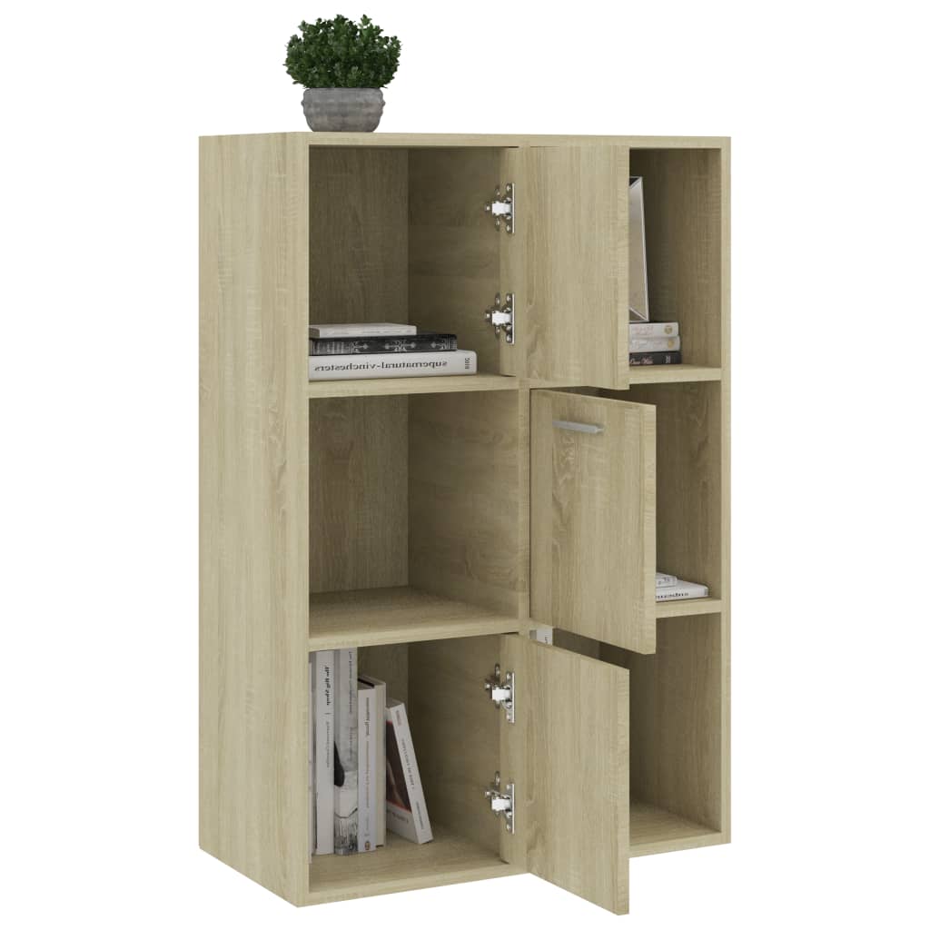 Storage Cabinet Sonoma Oak 60x29.5x90 cm Chipboard- Bookcases & Standing Shelves - HomeShopIreland - Home Shop Ireland - Bookcases & Standing Shelves - Storage Cabinet Sonoma Oak 60x29.5x90 cm Chipboard