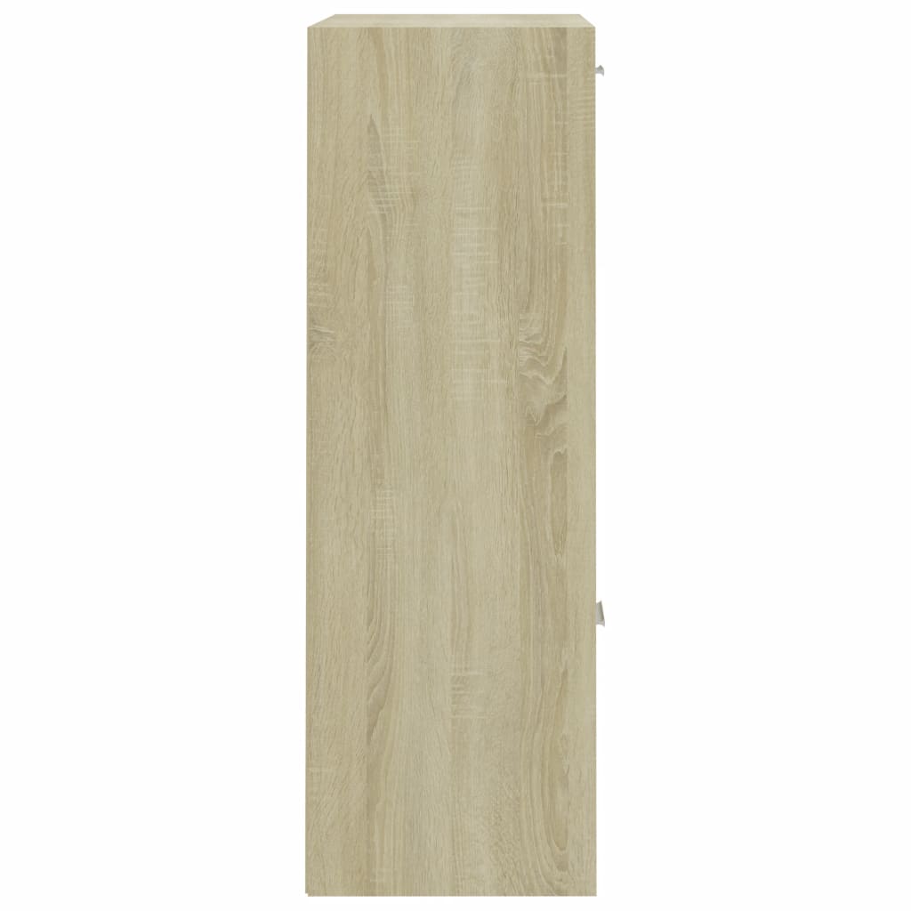 Storage Cabinet Sonoma Oak 60x29.5x90 cm Chipboard- Bookcases & Standing Shelves - HomeShopIreland - Home Shop Ireland - Bookcases & Standing Shelves - Storage Cabinet Sonoma Oak 60x29.5x90 cm Chipboard