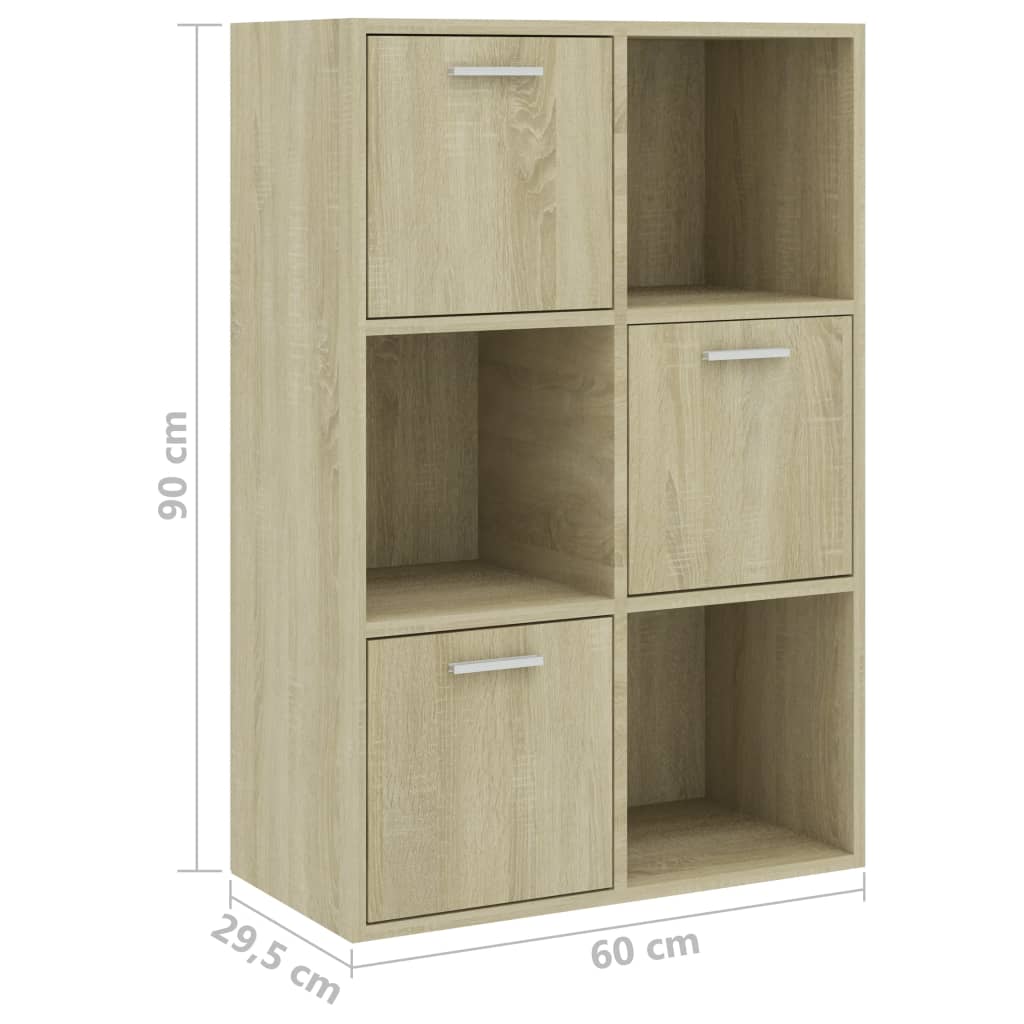 Storage Cabinet Sonoma Oak 60x29.5x90 cm Chipboard- Bookcases & Standing Shelves - HomeShopIreland - Home Shop Ireland - Bookcases & Standing Shelves - Storage Cabinet Sonoma Oak 60x29.5x90 cm Chipboard