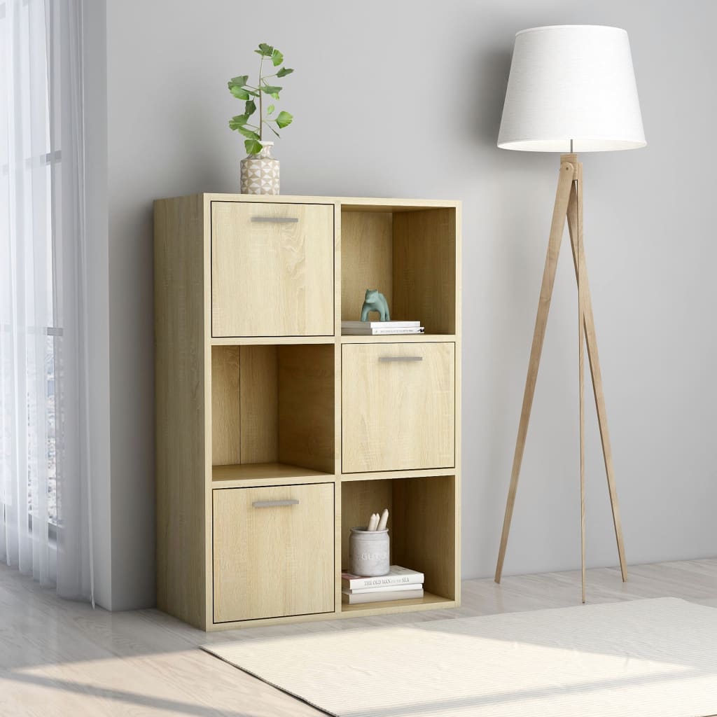 Storage Cabinet Sonoma Oak 60x29.5x90 cm Chipboard- Bookcases & Standing Shelves - HomeShopIreland - Home Shop Ireland - Bookcases & Standing Shelves - Storage Cabinet Sonoma Oak 60x29.5x90 cm Chipboard