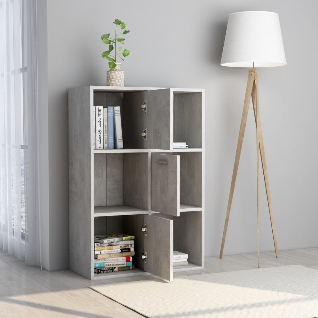 Storage Cabinet Concrete Grey 60x29.5x90 cm Chipboard- Bookcases & Standing Shelves - HomeShopIreland - Home Shop Ireland - Bookcases & Standing Shelves - Storage Cabinet Concrete Grey 60x29.5x90 cm Chipboard