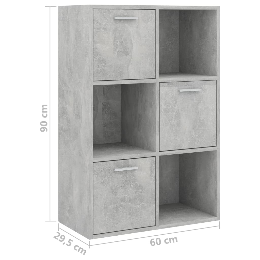 Storage Cabinet Concrete Grey 60x29.5x90 cm Chipboard- Bookcases & Standing Shelves - HomeShopIreland - Home Shop Ireland - Bookcases & Standing Shelves - Storage Cabinet Concrete Grey 60x29.5x90 cm Chipboard