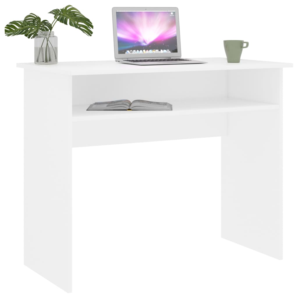 Desk White 90x50x74 cm Chipboard- Desks - HomeShopIreland - Home Shop Ireland - Desks - Desk White 90x50x74 cm Chipboard
