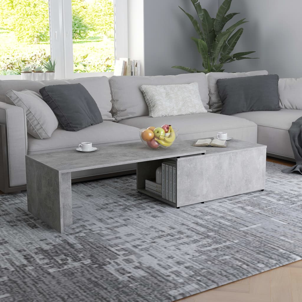 Coffee Table Concrete Grey 150x50x35 cm Chipboard- Coffee Tables - HomeShopIreland - Home Shop Ireland - Coffee Tables - Coffee Table Concrete Grey 150x50x35 cm Chipboard