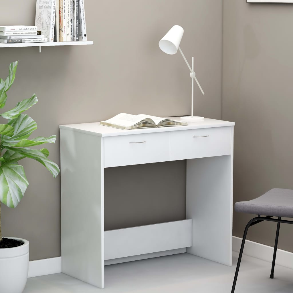Desk White 80x40x75 cm Chipboard- Desks - HomeShopIreland - Home Shop Ireland - Desks - Desk White 80x40x75 cm Chipboard