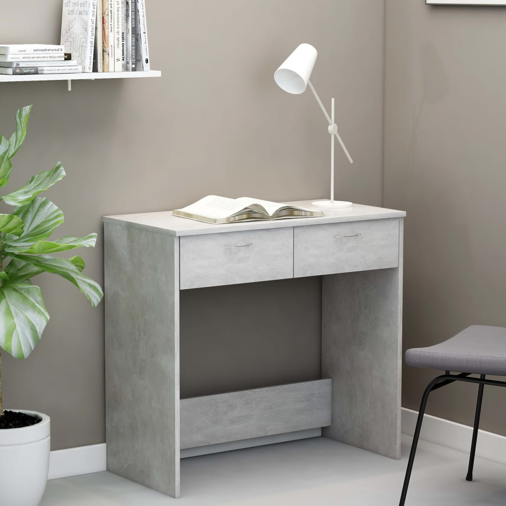 Desk Concrete Grey 80x40x75 cm Chipboard- Desks - HomeShopIreland - Home Shop Ireland - Desks - Desk Concrete Grey 80x40x75 cm Chipboard
