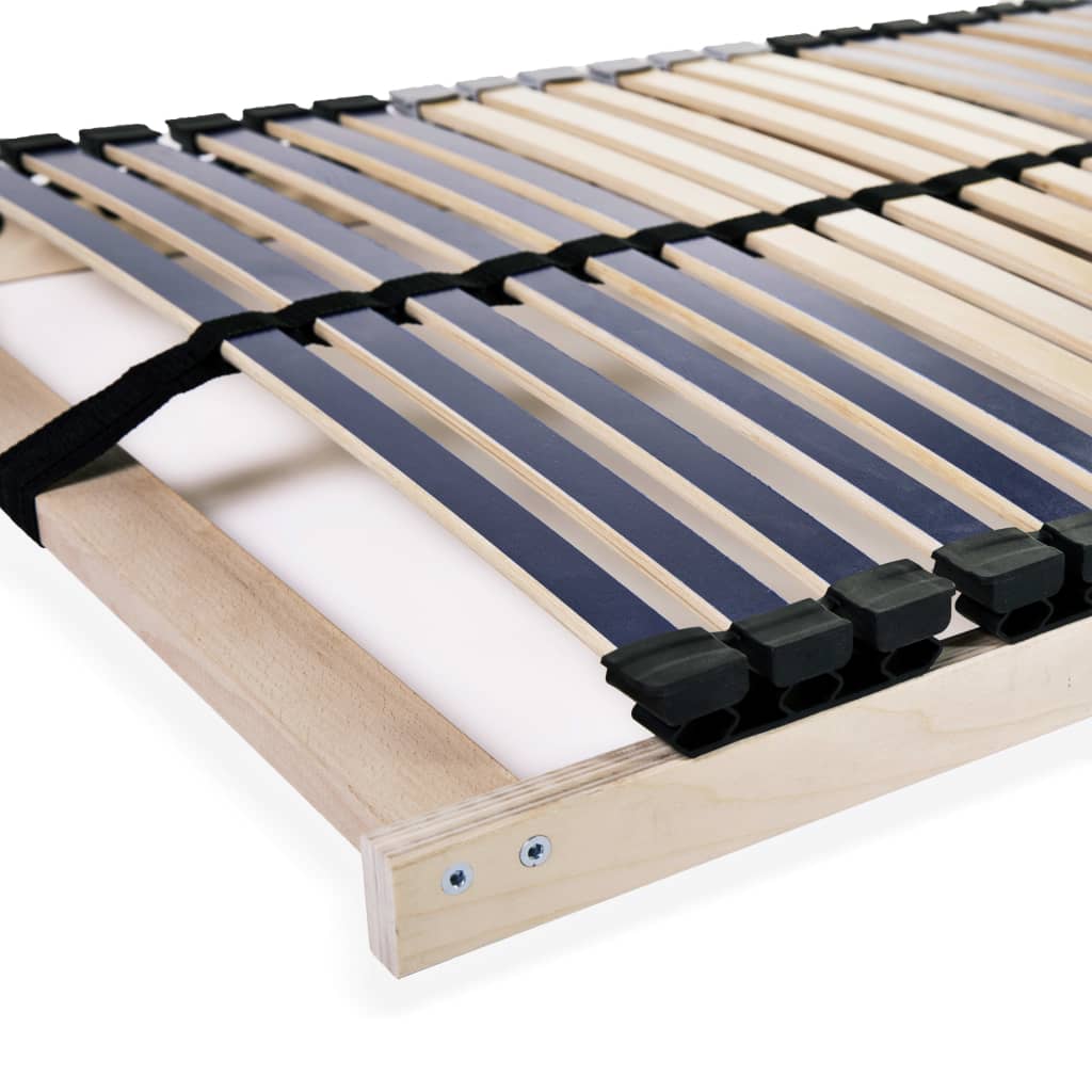 Slatted Bed Bases 2 pcs with 42 Slats 7 Zones 70x200 cm- Beds & Bed Frames - HomeShopIreland - Home Shop Ireland - Beds & Bed Frames - Slatted Bed Bases 2 pcs with 42 Slats 7 Zones 70x200 cm
