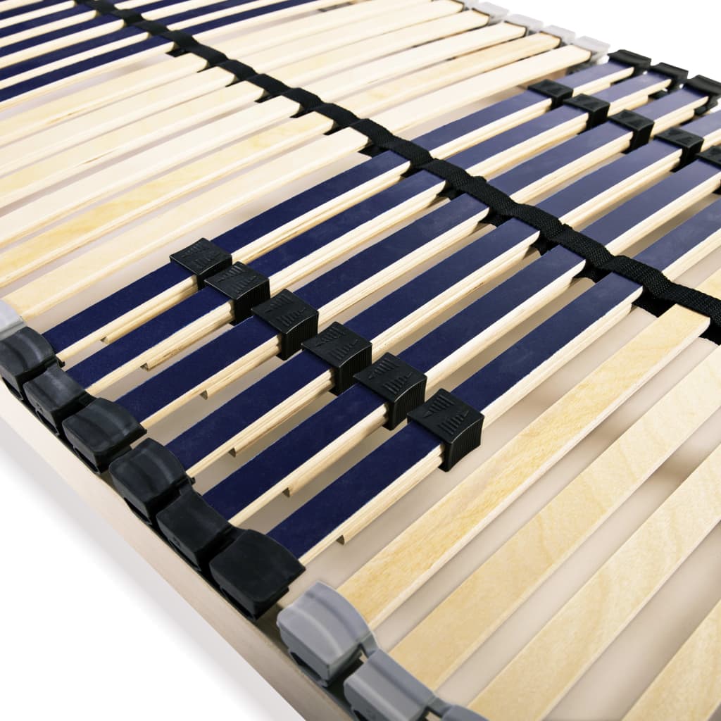 Slatted Bed Bases 2 pcs with 42 Slats 7 Zones 70x200 cm- Beds & Bed Frames - HomeShopIreland - Home Shop Ireland - Beds & Bed Frames - Slatted Bed Bases 2 pcs with 42 Slats 7 Zones 70x200 cm