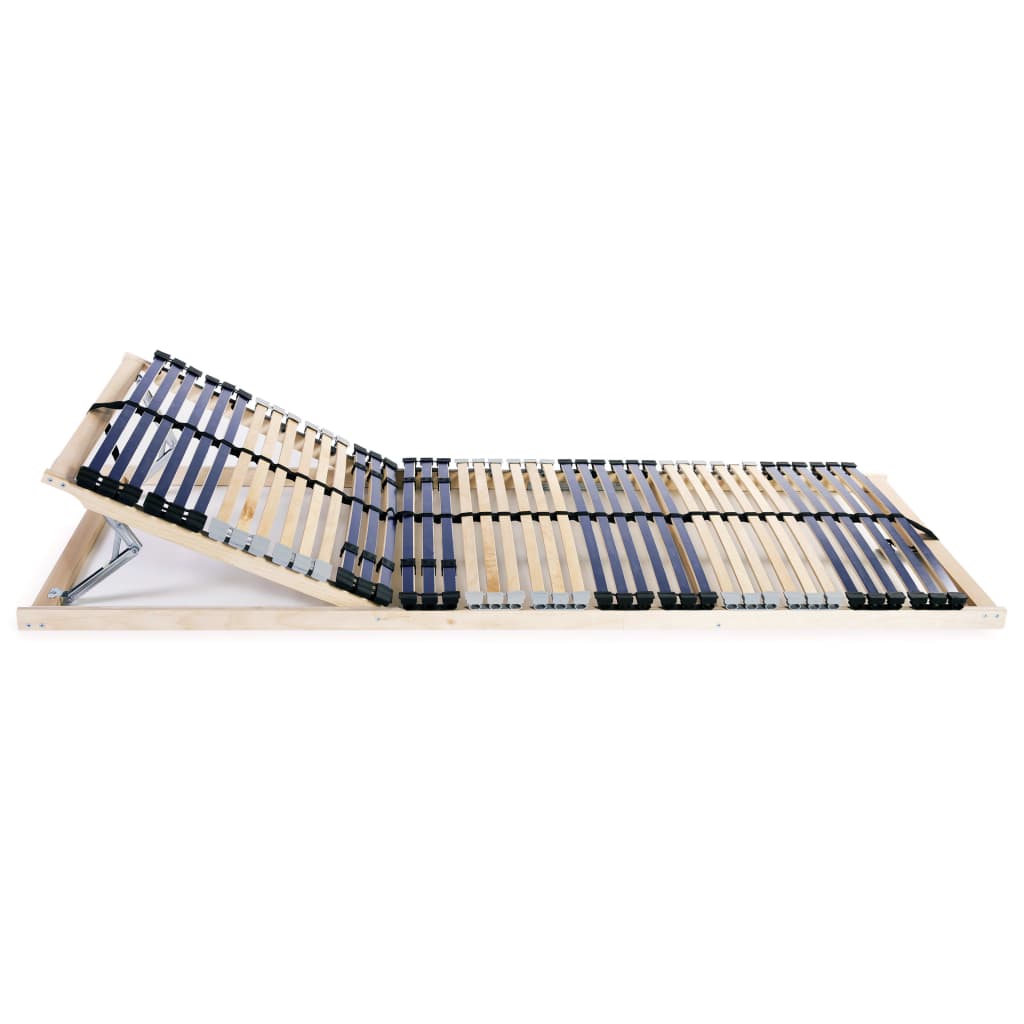 Slatted Bed Bases 2 pcs with 42 Slats 7 Zones 70x200 cm- Beds & Bed Frames - HomeShopIreland - Home Shop Ireland - Beds & Bed Frames - Slatted Bed Bases 2 pcs with 42 Slats 7 Zones 70x200 cm