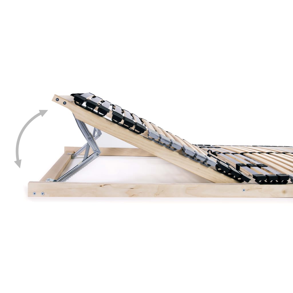 Slatted Bed Bases 2 pcs with 42 Slats 7 Zones 70x200 cm- Beds & Bed Frames - HomeShopIreland - Home Shop Ireland - Beds & Bed Frames - Slatted Bed Bases 2 pcs with 42 Slats 7 Zones 70x200 cm