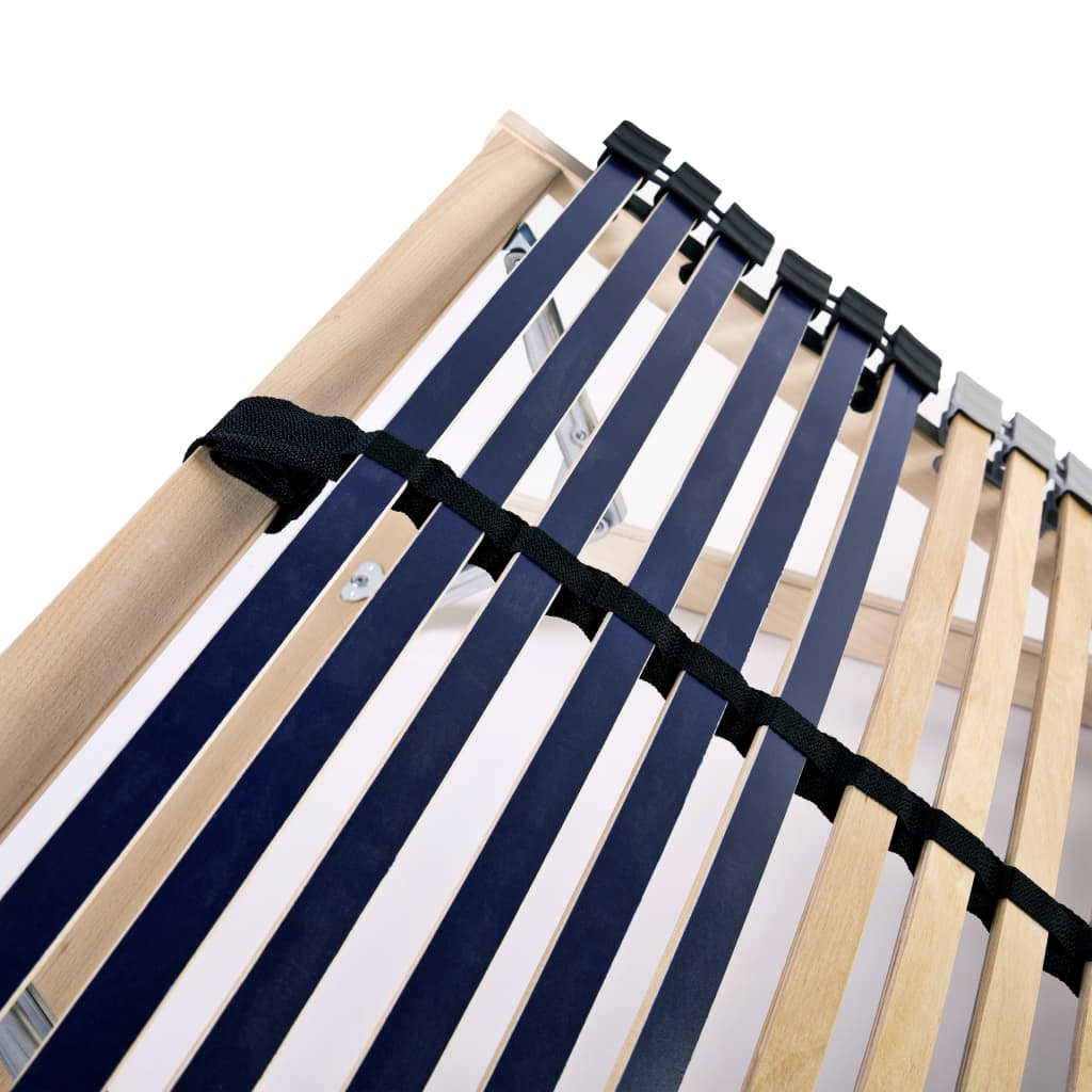 Slatted Bed Bases 2 pcs with 42 Slats 7 Zones 70x200 cm- Beds & Bed Frames - HomeShopIreland - Home Shop Ireland - Beds & Bed Frames - Slatted Bed Bases 2 pcs with 42 Slats 7 Zones 70x200 cm