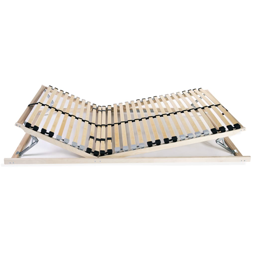 Slatted Bed Bases 2 pcs with 28 Slats 7 Zones 90x200 cm- Beds & Bed Frames - HomeShopIreland - Home Shop Ireland - Beds & Bed Frames - Slatted Bed Bases 2 pcs with 28 Slats 7 Zones 90x200 cm