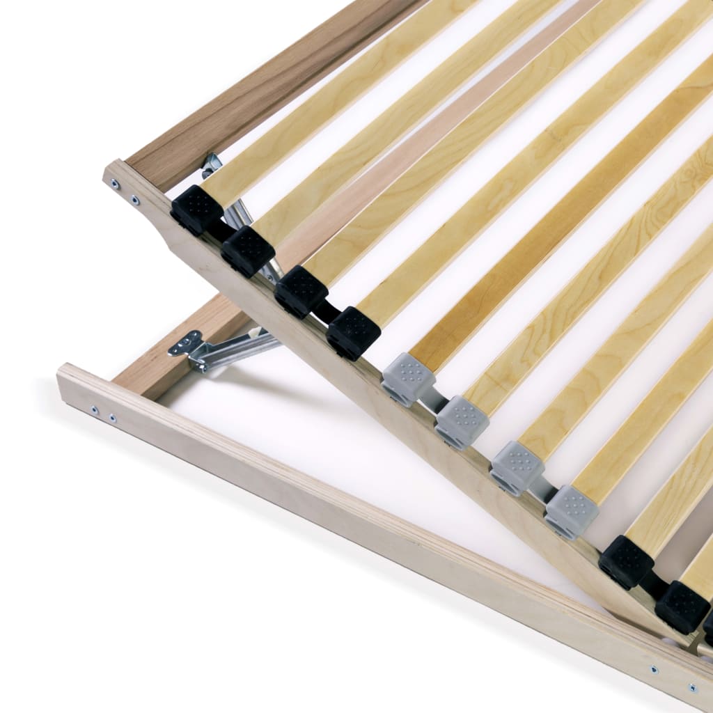 Slatted Bed Bases 2 pcs with 28 Slats 7 Zones 90x200 cm- Beds & Bed Frames - HomeShopIreland - Home Shop Ireland - Beds & Bed Frames - Slatted Bed Bases 2 pcs with 28 Slats 7 Zones 90x200 cm