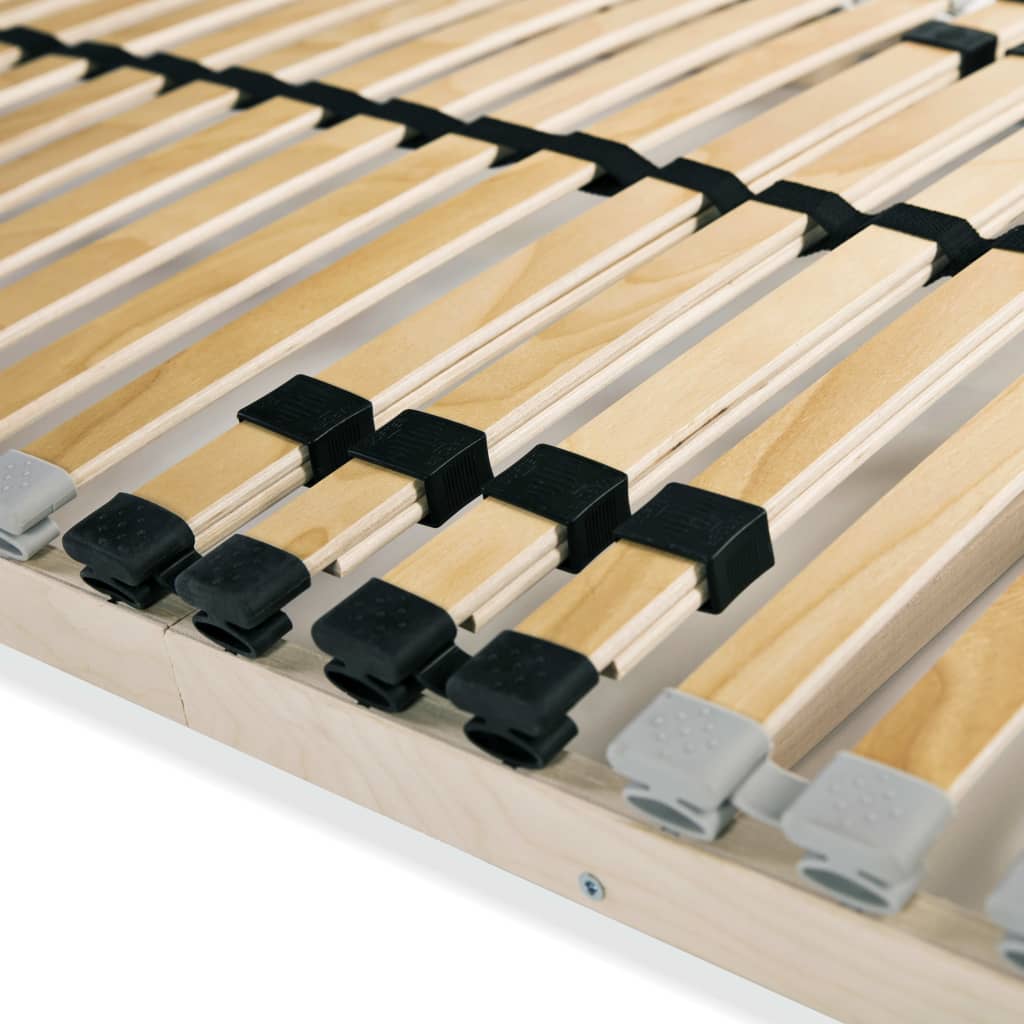 Slatted Bed Bases 2 pcs with 28 Slats 7 Zones 90x200 cm- Beds & Bed Frames - HomeShopIreland - Home Shop Ireland - Beds & Bed Frames - Slatted Bed Bases 2 pcs with 28 Slats 7 Zones 90x200 cm