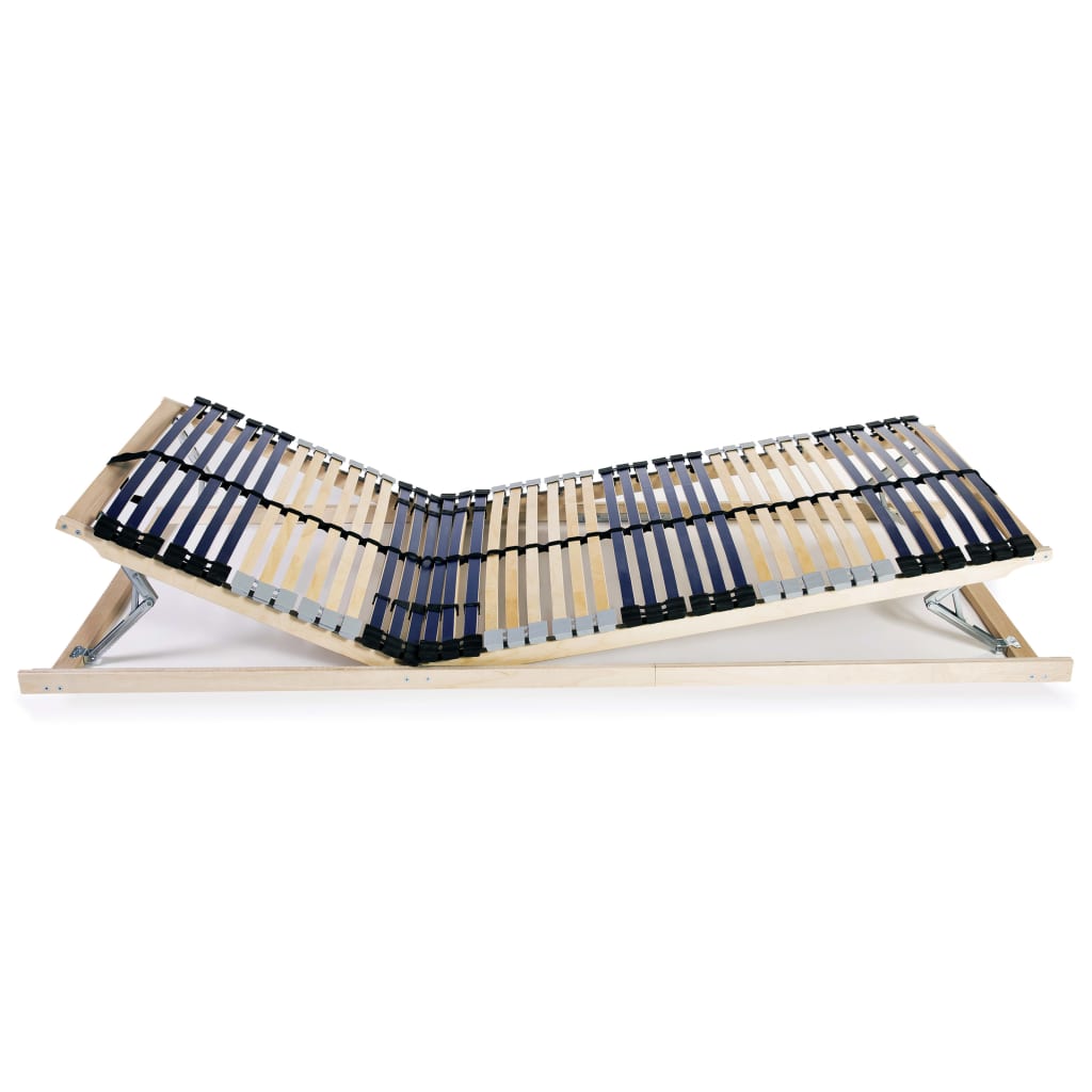 Slatted Bed Bases 2 pcs with 42 Slats 7 Zones 90x200 cm- Beds & Bed Frames - HomeShopIreland - Home Shop Ireland - Beds & Bed Frames - Slatted Bed Bases 2 pcs with 42 Slats 7 Zones 90x200 cm