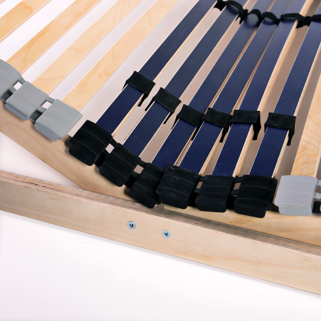 Slatted Bed Bases 2 pcs with 42 Slats 7 Zones 90x200 cm- Beds & Bed Frames - HomeShopIreland - Home Shop Ireland - Beds & Bed Frames - Slatted Bed Bases 2 pcs with 42 Slats 7 Zones 90x200 cm