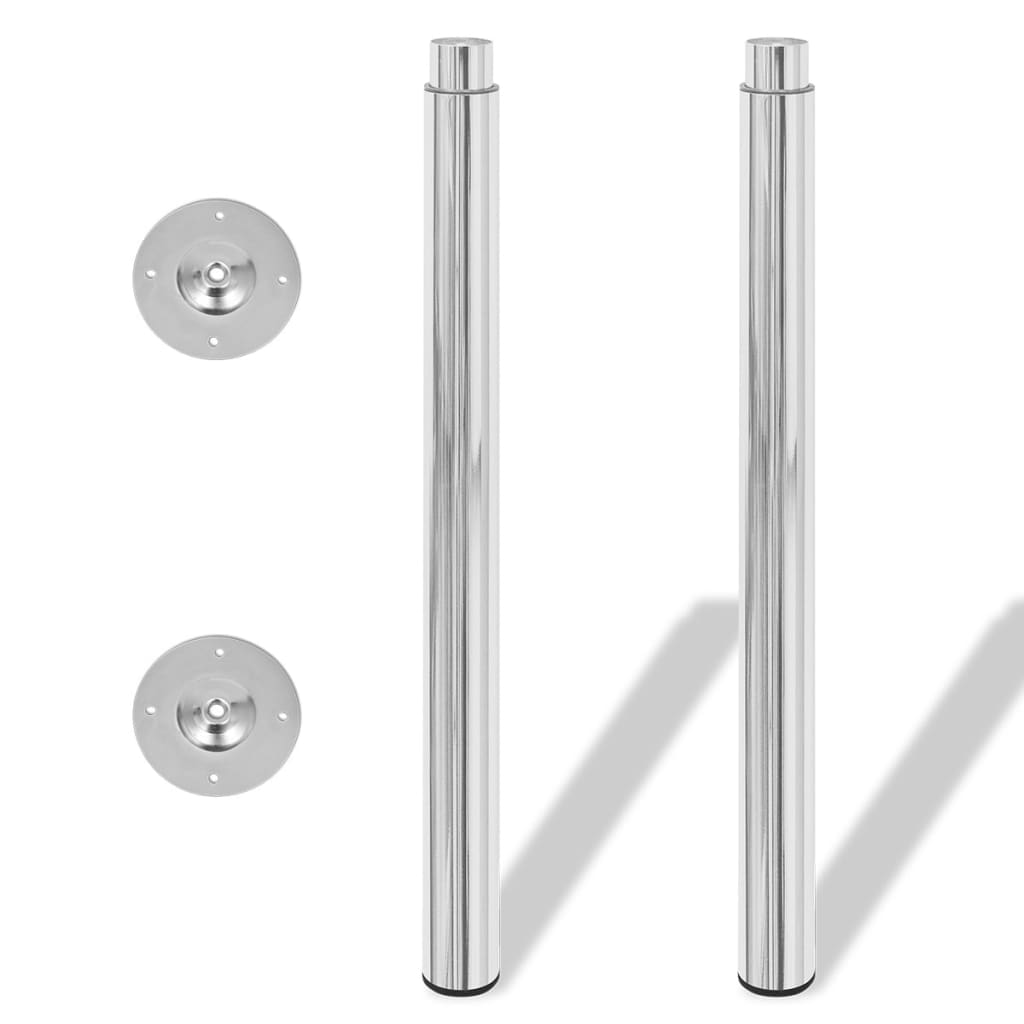 Telescopic Table Legs 4 pcs Chrome 710 mm-1100 mm- Table Legs - HomeShopIreland - Home Shop Ireland - Table Legs - Telescopic Table Legs 4 pcs Chrome 710 mm-1100 mm