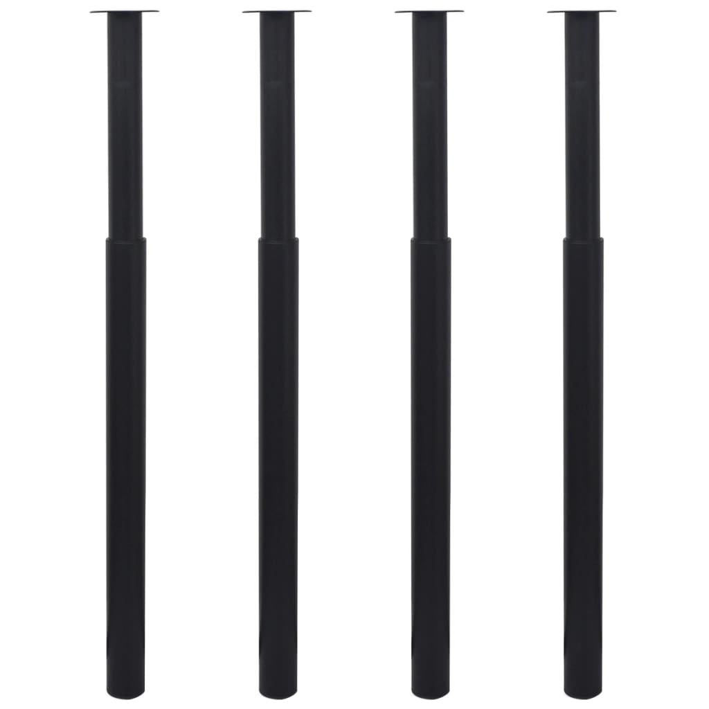 Telescopic Table Legs 4 pcs Black 710 mm-1100 mm- Table Legs - HomeShopIreland - Home Shop Ireland - Table Legs - Telescopic Table Legs 4 pcs Black 710 mm-1100 mm
