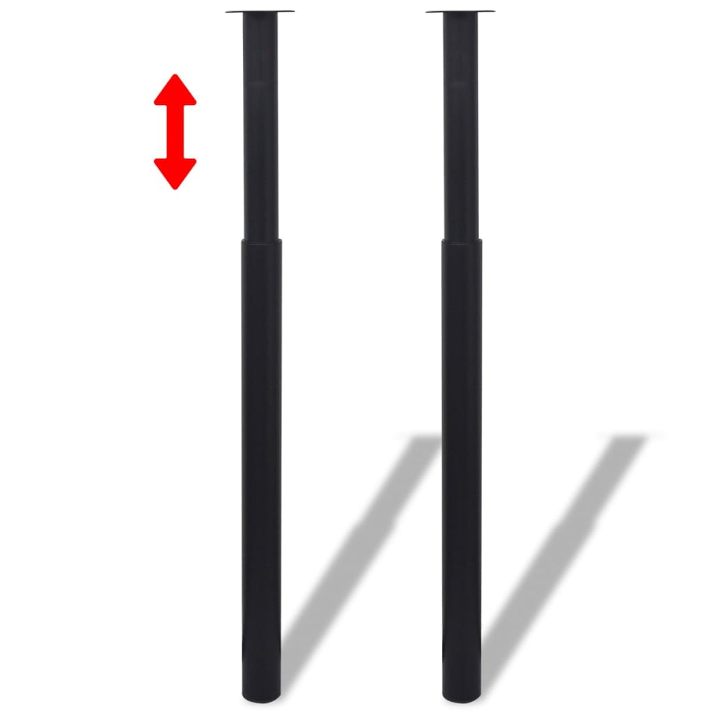 Telescopic Table Legs 4 pcs Black 710 mm-1100 mm- Table Legs - HomeShopIreland - Home Shop Ireland - Table Legs - Telescopic Table Legs 4 pcs Black 710 mm-1100 mm