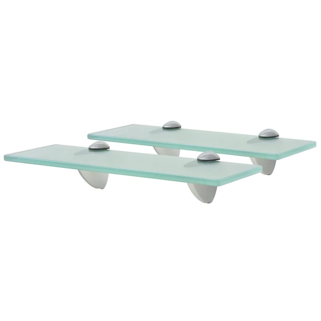 Floating Shelves 2 pcs Glass 30x10 cm 8 mm- Wall Shelves & Ledges - HomeShopIreland - Home Shop Ireland - Wall Shelves & Ledges - Floating Shelves 2 pcs Glass 30x10 cm 8 mm