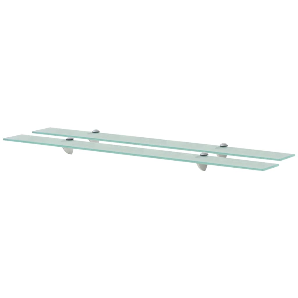 Floating Shelves 2 pcs Glass 100x10 cm 8 mm- Wall Shelves & Ledges - HomeShopIreland - Home Shop Ireland - Wall Shelves & Ledges - Floating Shelves 2 pcs Glass 100x10 cm 8 mm