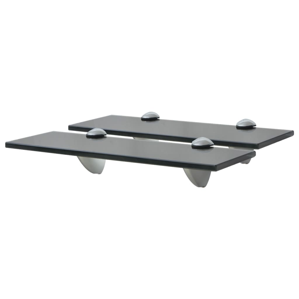 Floating Shelves 2 pcs Glass 30x10 cm 8 mm- Wall Shelves & Ledges - HomeShopIreland - Home Shop Ireland - Wall Shelves & Ledges - Floating Shelves 2 pcs Glass 30x10 cm 8 mm