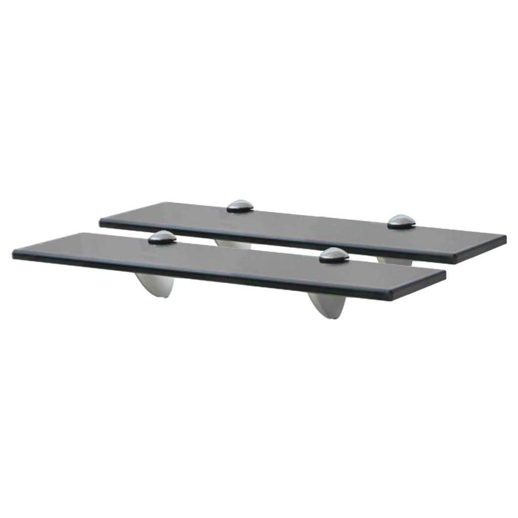 Floating Shelves 2 pcs Glass 40x10 cm 8 mm- Wall Shelves & Ledges - HomeShopIreland - Home Shop Ireland - Wall Shelves & Ledges - Floating Shelves 2 pcs Glass 40x10 cm 8 mm