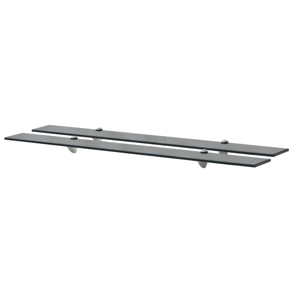 Floating Shelves 2 pcs Glass 100x10 cm 8 mm- Wall Shelves & Ledges - HomeShopIreland - Home Shop Ireland - Wall Shelves & Ledges - Floating Shelves 2 pcs Glass 100x10 cm 8 mm