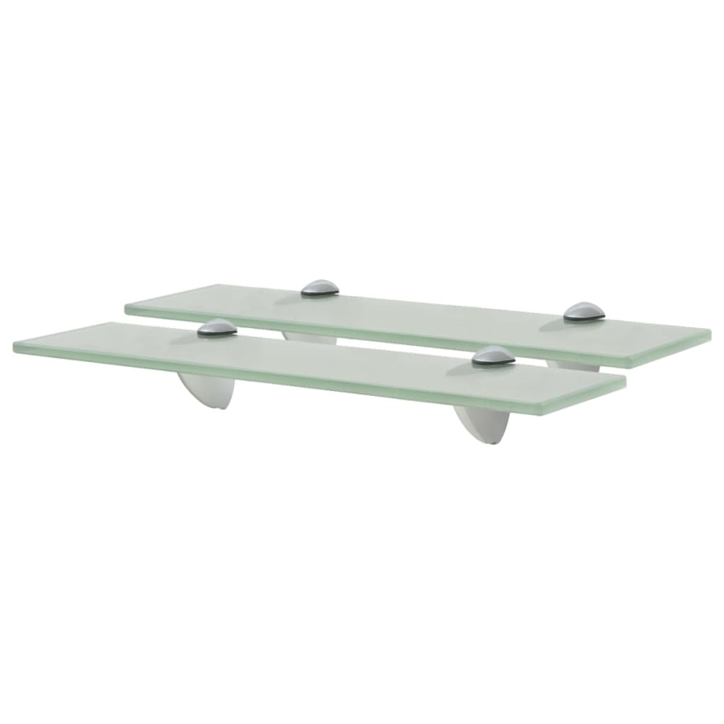 Floating Shelves 2 pcs Glass 40x10 cm 8 mm- Wall Shelves & Ledges - HomeShopIreland - Home Shop Ireland - Wall Shelves & Ledges - Floating Shelves 2 pcs Glass 40x10 cm 8 mm