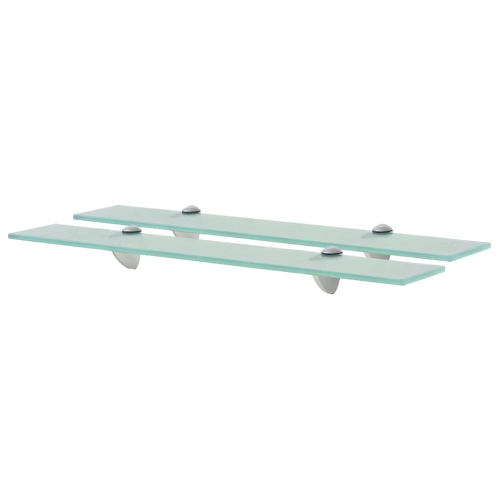Floating Shelves 2 pcs Glass 60x20 cm 8 mm- Wall Shelves & Ledges - HomeShopIreland - Home Shop Ireland - Wall Shelves & Ledges - Floating Shelves 2 pcs Glass 60x20 cm 8 mm