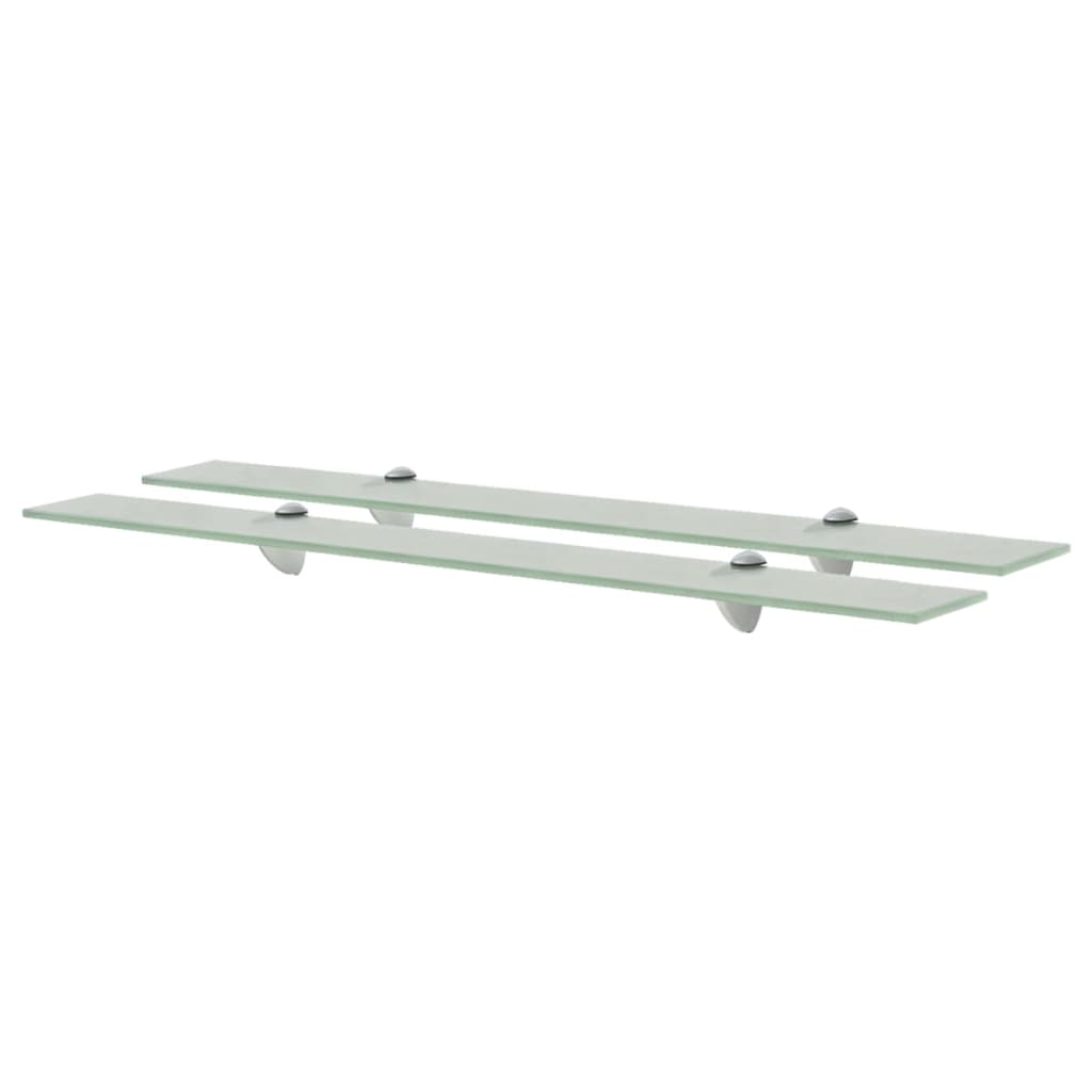 Floating Shelves 2 pcs Glass 80x20 cm 8 mm- Wall Shelves & Ledges - HomeShopIreland - Home Shop Ireland - Wall Shelves & Ledges - Floating Shelves 2 pcs Glass 80x20 cm 8 mm