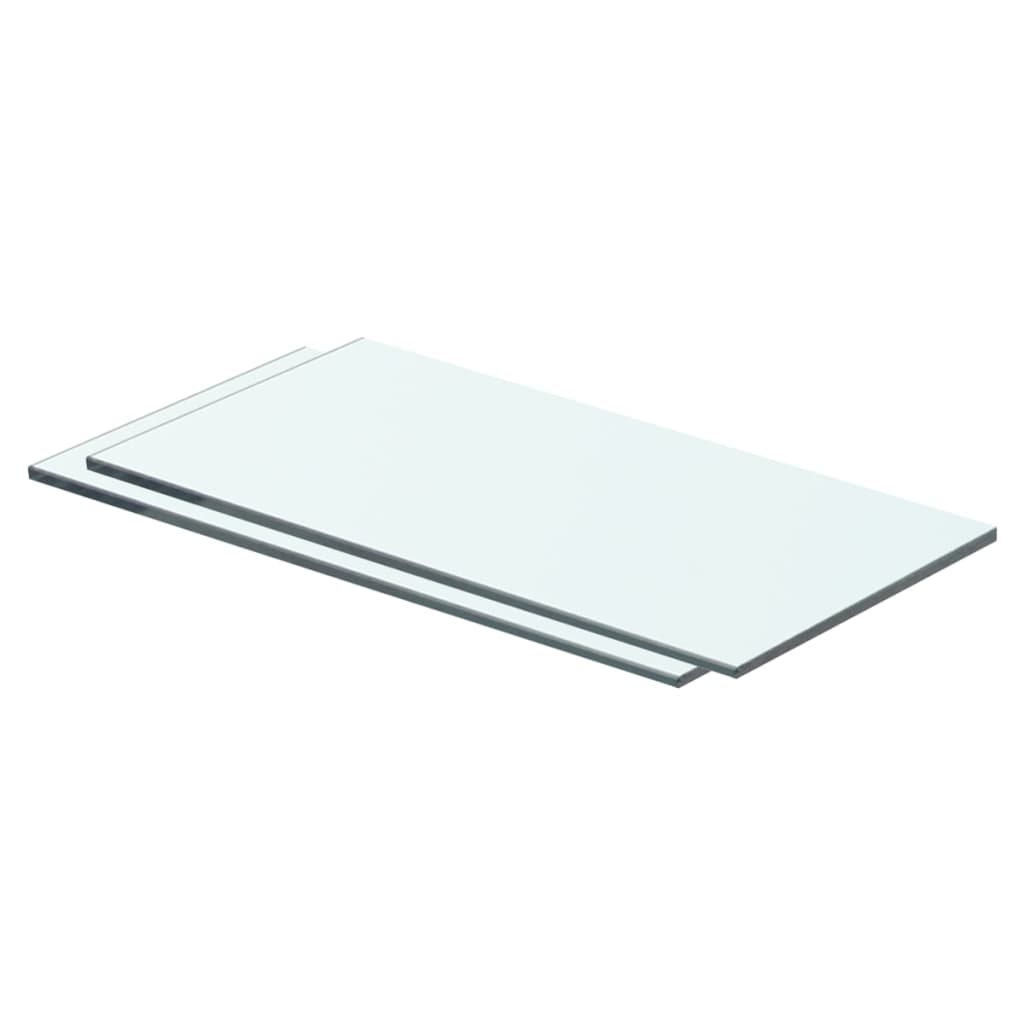 Shelves 2 pcs Panel Glass Clear 40x15 cm- Wall Shelves & Ledges - HomeShopIreland - Home Shop Ireland - Wall Shelves & Ledges - Shelves 2 pcs Panel Glass Clear 40x15 cm