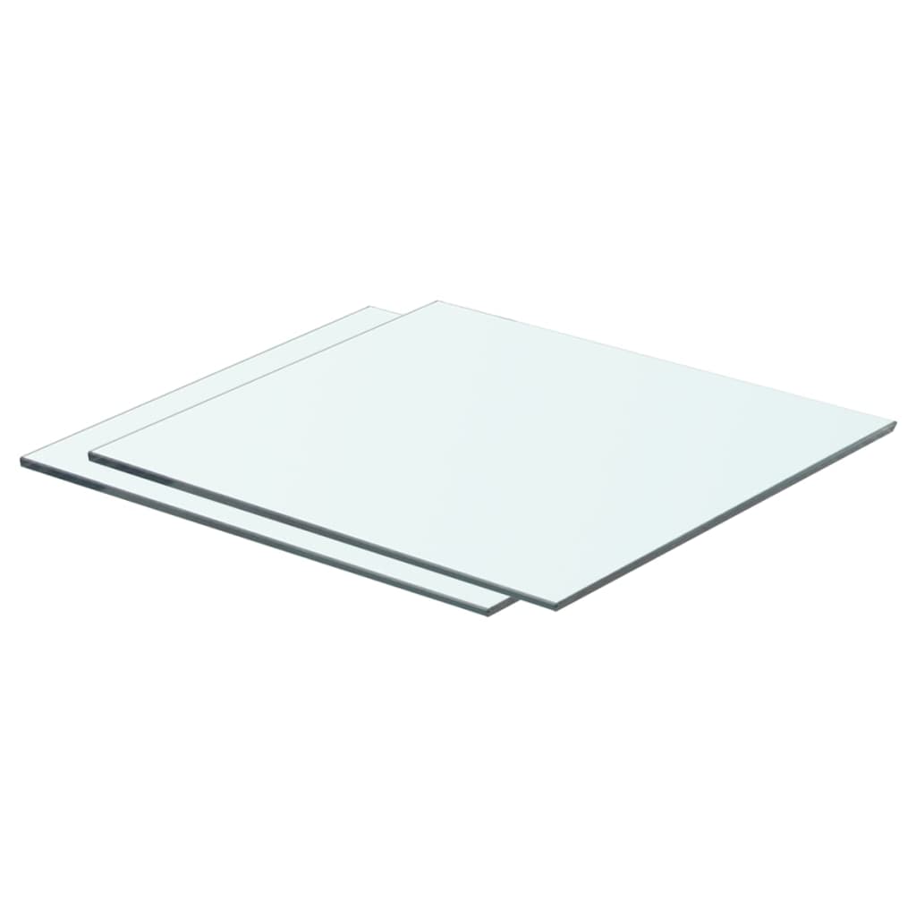 Shelves 2 pcs Panel Glass Clear 40x30 cm- Wall Shelves & Ledges - HomeShopIreland - Home Shop Ireland - Wall Shelves & Ledges - Shelves 2 pcs Panel Glass Clear 40x30 cm