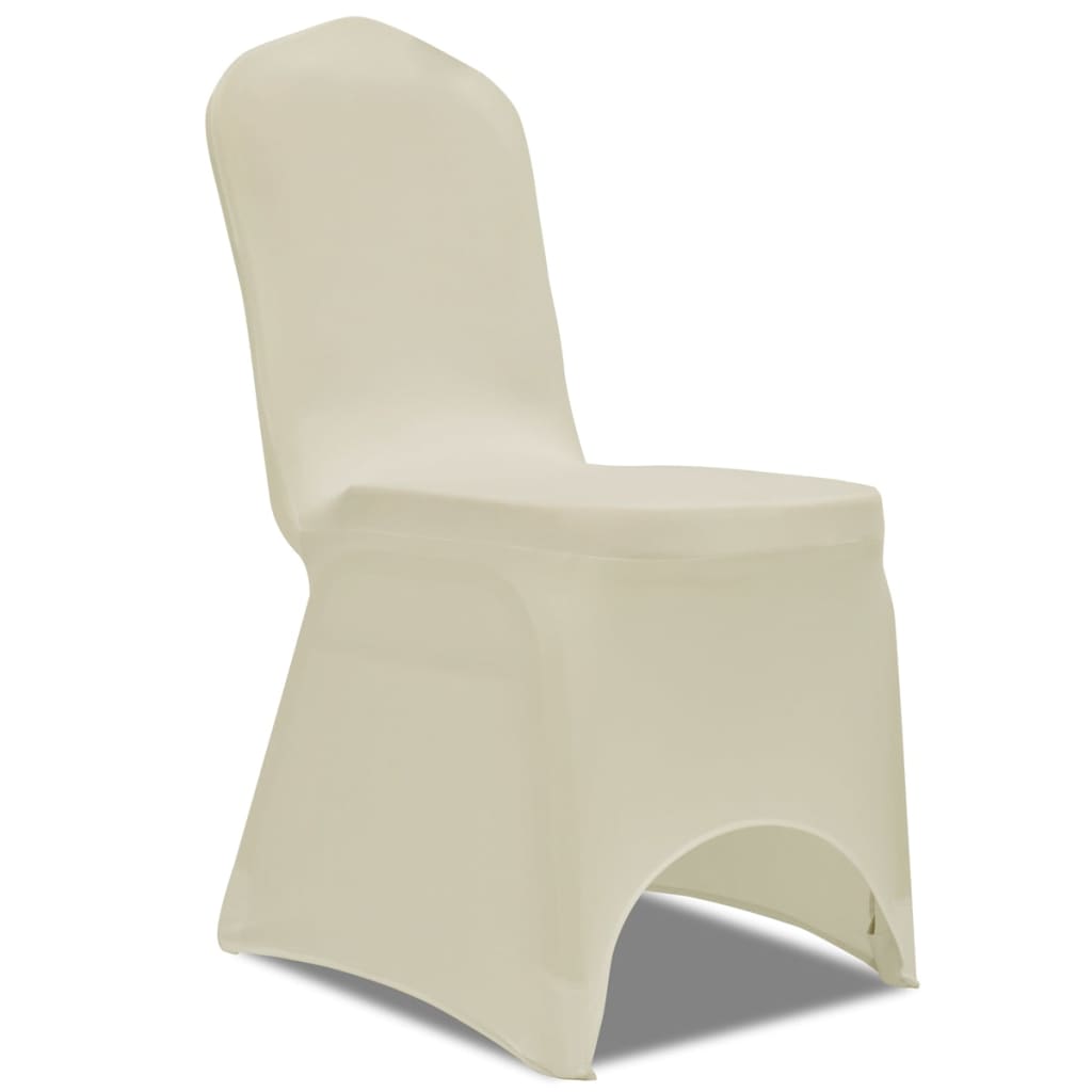 Chair Cover Stretch Cream 24 pcs- Slipcovers - HomeShopIreland - Home Shop Ireland - Slipcovers - Chair Cover Stretch Cream 24 pcs