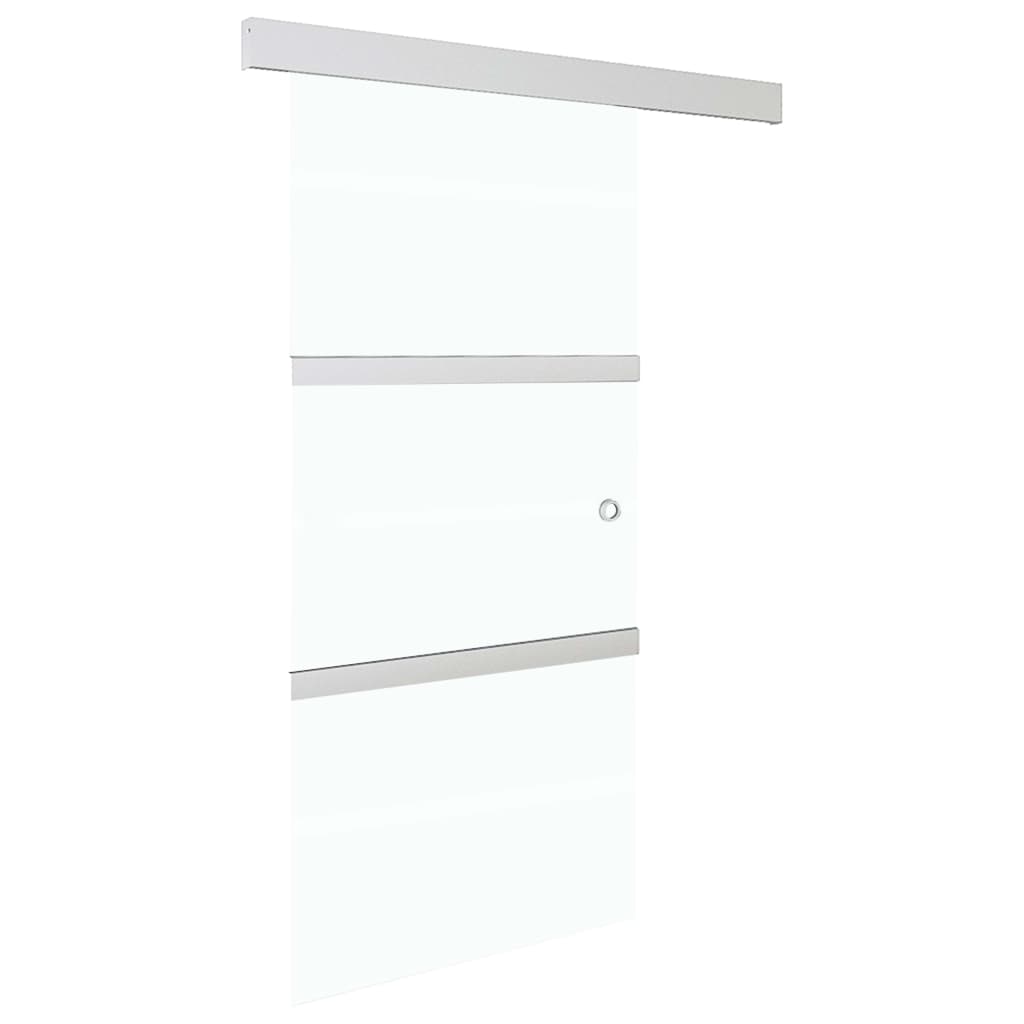 Sliding Door with Soft Stops ESG Glass and Aluminium 90x205 cm- Doors - HomeShopIreland - Home Shop Ireland - Doors - Sliding Door with Soft Stops ESG Glass and Aluminium 90x205 cm