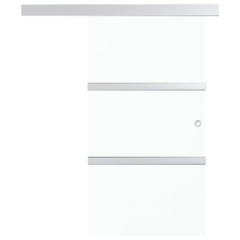 Sliding Door with Soft Stops ESG Glass and Aluminium 90x205 cm- Doors - HomeShopIreland - Home Shop Ireland - Doors - Sliding Door with Soft Stops ESG Glass and Aluminium 90x205 cm