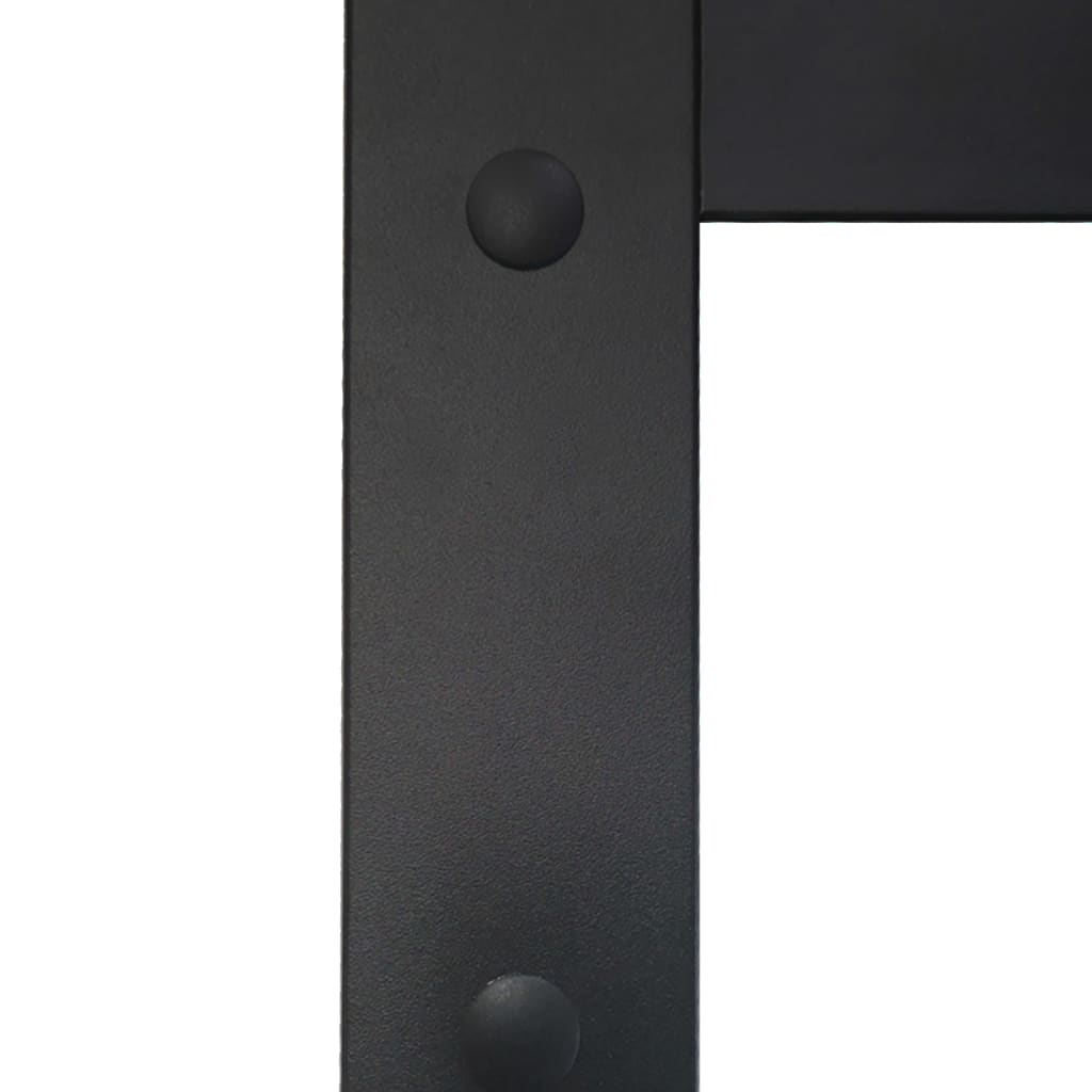 Sliding Door Aluminium and ESG Glass 76x205 cm Black- Doors - HomeShopIreland - Home Shop Ireland - Doors - Sliding Door Aluminium and ESG Glass 76x205 cm Black