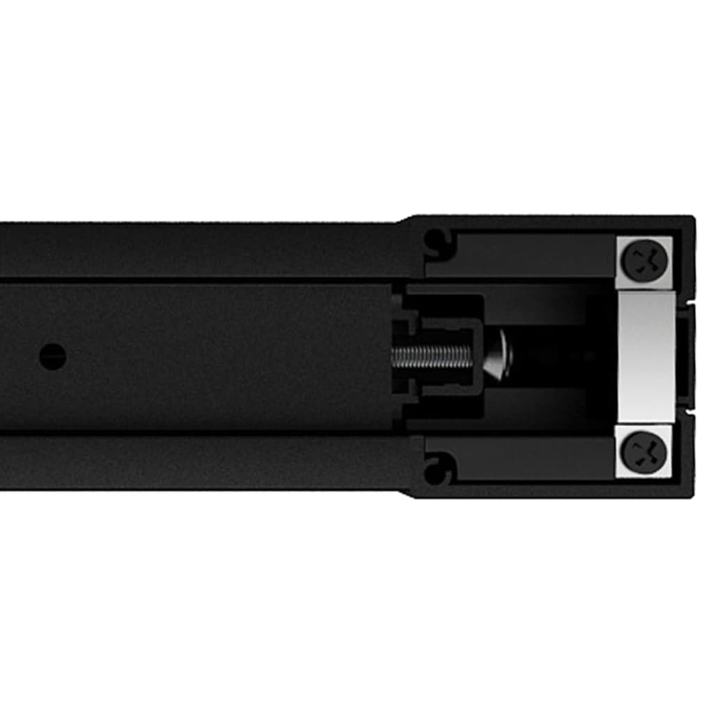 Sliding Door Aluminium and ESG Glass 102.5x205 cm Black- Doors - HomeShopIreland - Home Shop Ireland - Doors - Sliding Door Aluminium and ESG Glass 102.5x205 cm Black