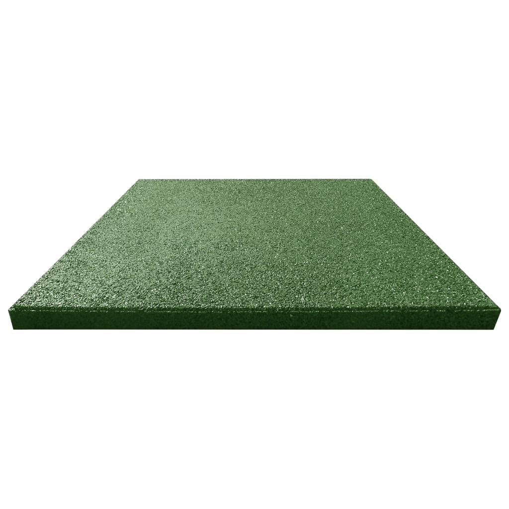 Fall Protection Tiles 12 pcs Rubber 50x50x3 cm Green- Flooring & Carpet - HomeShopIreland - Home Shop Ireland - Flooring & Carpet - Fall Protection Tiles 12 pcs Rubber 50x50x3 cm Green